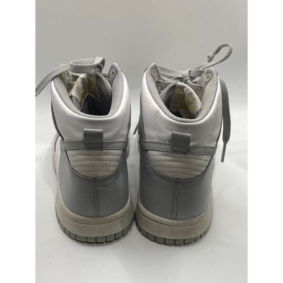 NIKE Youth Wolf Gray Marigold Lace-Up Dunk High Next Nature GS Sneakers SZ 6Y - Picture 3 of 8